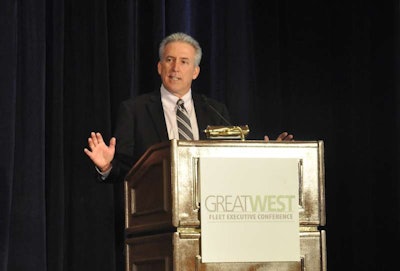 ATA Chairman Mike Card delivers a keynote address to the Great West Fleet Executive Conference Thursday, May 30.