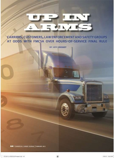 The lead page from CCJ’s February 2012 “Up in Arms” article, which has been named a finalist for a national ASBPE award.