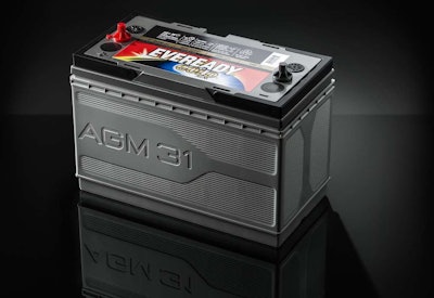 Johnson Controls says its Eveready Gold AGM 31 batteries are designed to address today’s heavy-duty vehicle needs.