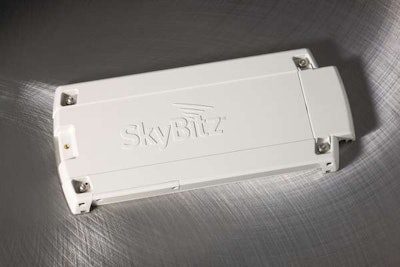 The battery life of SkyBitz’ GLS400 mobile terminal is about five years, and to facilitate ease of maintenance, the device is powered by eight off-the-shelf AA lithium batteries, which allows for easy replacement.