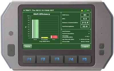 Vnomics gives drivers a fuel scorecard every time the vehicle stops