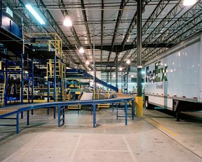 A FedEx Ground sorting facility