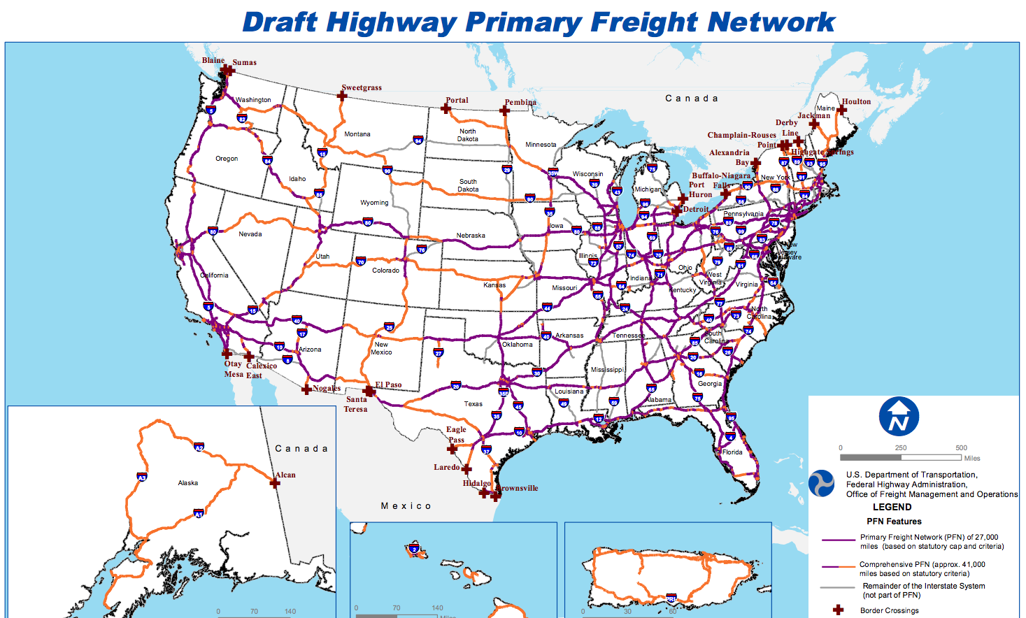 Freight map