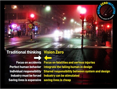 The Vision Zero plan calls for rethinking vehicle safety.