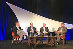CCJ editor Jeff Crissey interviews a panel of fleet executives at the 2013 CCJ Fall Symposium.