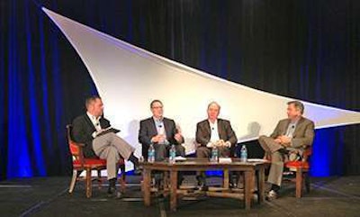 CCJ editor Jeff Crissey interviews a panel of fleet executives at the 2013 CCJ Fall Symposium.