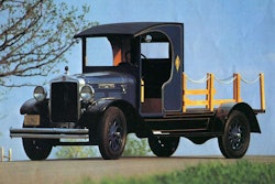 Al Koenig of Rochester, Minn., occasionally shows his 1928 Kenworth Model VS107 at shows across the United States. When he owned Midwest Specialized Transportation, a company driver found the truck during a chance stop near Sedro Woolley, Wash., in 1976. Koenig said the restoration work on that 1928 Kenworth took his company’s master mechanic and professional restoration shop about 5 years to complete. The Kenworth VS107, which is named after Vernon Smith, Kenworth’s legendary sales manager from 1922 to 1952, typifies the type of truck Kenworth built in those early years. The flatbed body was fabricated in Chicago and shipped to Kenworth’s Mercer Street plant in Seattle for final assembly of the truck with a gasoline-powered Continental engine.