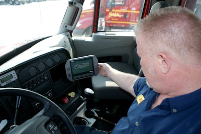 Saia uses an on-board computing and telematics system from Vnomics to provide drivers with results for fuel-efficient driving