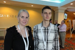 Milana Yuriychuck (left) and Paul Ilin attend the Sylectus user conference to grow their family-owned expedite business, Storm Logistics