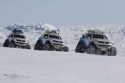 VW’s Polar Expedition Amaroks (Click to enlarge)