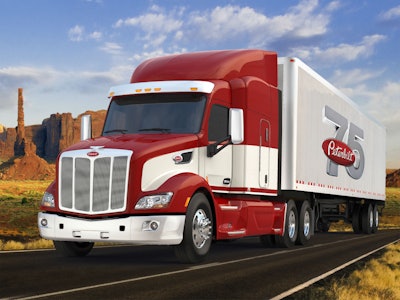 A rendering of Peterbilt’s 579 special anniversary edition.