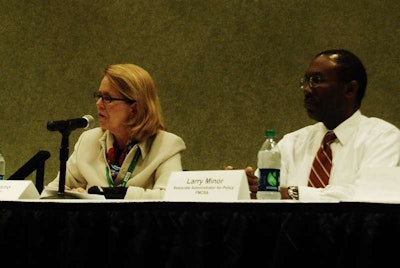 FMCSA Administrator Anne Ferro was on hand at the agency’s listening session at MATS last week to hear commentary from trucking industry stakeholders about the New Entrant rule.
