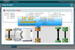 Omnitracs’ new tire pressure monitoring feature alerts driver and back office to critical tire issues.