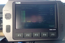 The Vnomics performance system shows drivers a shift efficiency score at the end of each trip