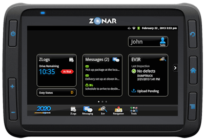 Zonar’s Android-powered tablet