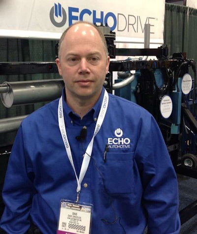 Echo Automotive’s Dave Crecelius at the 2014 The Work Truck Show.