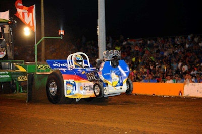 Larry Koester is a four-time national tractor pulling champion.