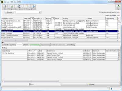 Click on the image to view a brief gallery that shows some features of transportation-specific CRM packages.