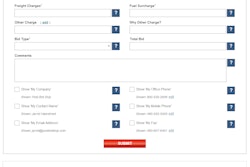 Click to enlarge. Post.Bid.Ship has a simple process for carriers to submit bids on loads. Once bids are accepted, the website facilitates exchange of contact information.