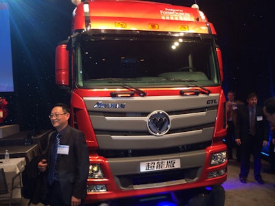 The Foton Auman GTL, which is powered by Cummins’ new ISG diesel engine.