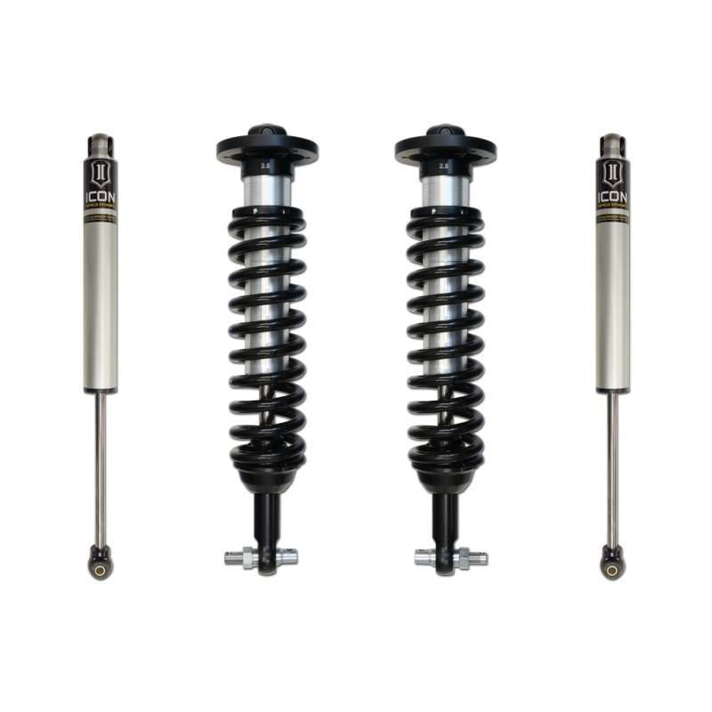 ICON Stage 1 2014 F-150 suspension kit allows adjustability from 0&Prime;-3&Prime;. Bolt-on. Made in the U.S.A.