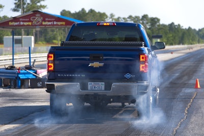 The bi-fuel CNG SIlverado 2500HD 4×4 is almost two seconds slower to 60mph and 5mph slower at the end of the 1/4-mile than running on unleaded E-10.