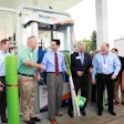Wisconsin Governor Scott Walker (third from left) was on hand to celebrate the opening of the EVO Trillium CNG facility in Oak Creek, Wis.