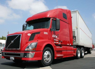 Pomona, Calif.-based KKW Trucking runs with Yokohama Tire’s Zenvironment low-rolling-resistance tires.