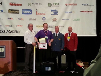 FedEx Freight technician Mark McLean won TMC’s SuperTech competition for the second year in a row.