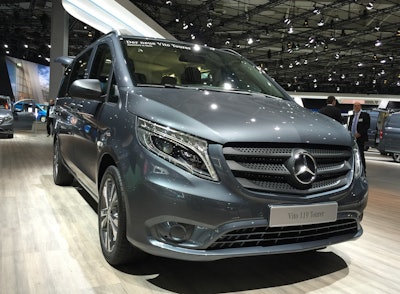 Dubbed the Vito in Europe, the yet-to-be-named mid-sized van will appear in North America beginning in the fall of 2015.