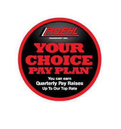 Roehl Transport Your Choice pay plan allows drivers to earn points for good performance, while they are deducted points in categories for missed appointments and incurring preventable costs.