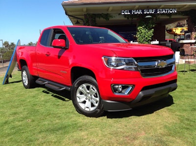 Crew Cab and Extended Cab Colorado/Canyon with V-6 are hitting dealers now.