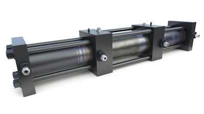 Trillium CNG says its new 7-inch HY-C compressor can achieve fill rates up to 20 gas-gallon-equivalents per minute.