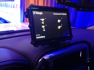 CLICK HERE to view a photo gallery of the Telogis 2014 user conference. This demonstration shows how technology can be used to track inventory of work tools on a truck.