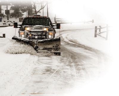 Getting snow-removal equipment and trucks checked out before the snows fall can prevent costly surprises during the ensuing winter work cycle. (Photo: Buyers Products)