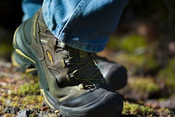 Keen work boots in outdoor action