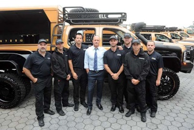 Ross Mosher, third from right, with the Duracell Power Forward team at the ‘PrepareAthon! National Day of Action’ launch of the expanded truck fleet.