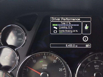 A new interactive driver-coaching system is designed to help drivers stay focused on good fuel economy practices.