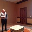 John Elliot speaking to CCJ Fall Symposium attendees Nov. 6.