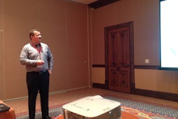 John Elliot speaking to CCJ Fall Symposium attendees Nov. 6.
