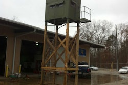 Todd Shirley’s latest shooting house — based on a sleeper pulled from a wrecked Peterbilt.