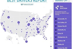 Infographic: Best Drivers with Rain and Snow Factor Ranking. Click to enlarge. (PRNewsFoto/Allstate)