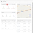 The Keeptruckin application has a fleet management dashboard to track driver log status and violations.