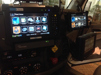 PeopleNet is developing an integrated video intelligence system that captures footage from around the vehicle. CLICK to view a gallery of this and other systems.