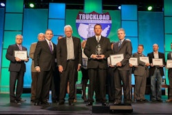 Paramount Freight Systems Director Trent Dye Accepts The Best Fleets To Drive For Award In The Owner Operator Category At The Truckload Carriers Association's Annual Convention In March In Grapevine, Texas