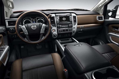The new Titan XD interior reflects the major changes that Nissan has made to the complete redesign.