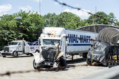 Roper’s truck following the crash.