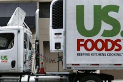 A US. Foods truck is shown on delivery in in San Diego