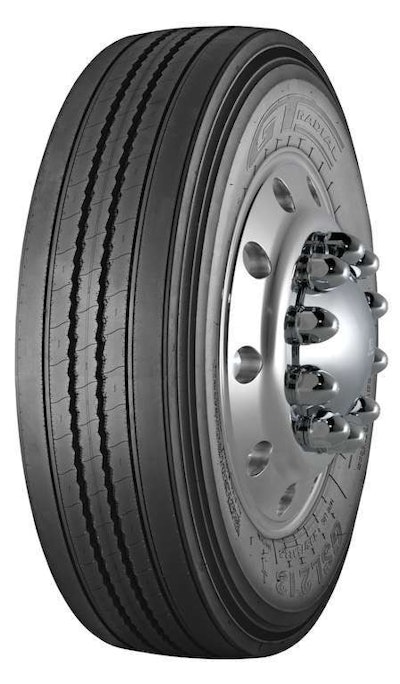 Giti Tire USA says the SmartWay-verified 16-ply version of its GT Radial GSL213FS long-haul steer tire is designed for higher front-end axles and gross vehicle weight.