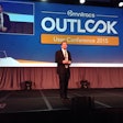 Joe DeLorenzo speaking at the Omnitracs Outlook Conference this week.